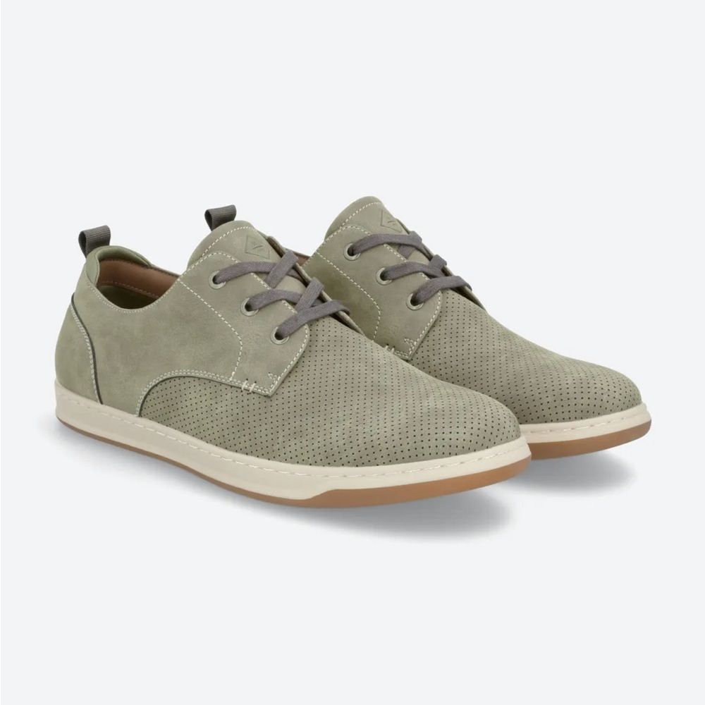 HAWKER RYE Fairfax Perforated Derby Sneaker light gray size 9‎ stitch fix NWT